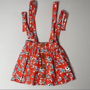 Lacey Lane 4 floral suspenders skirt ❤️❤️🌟🌟🌸